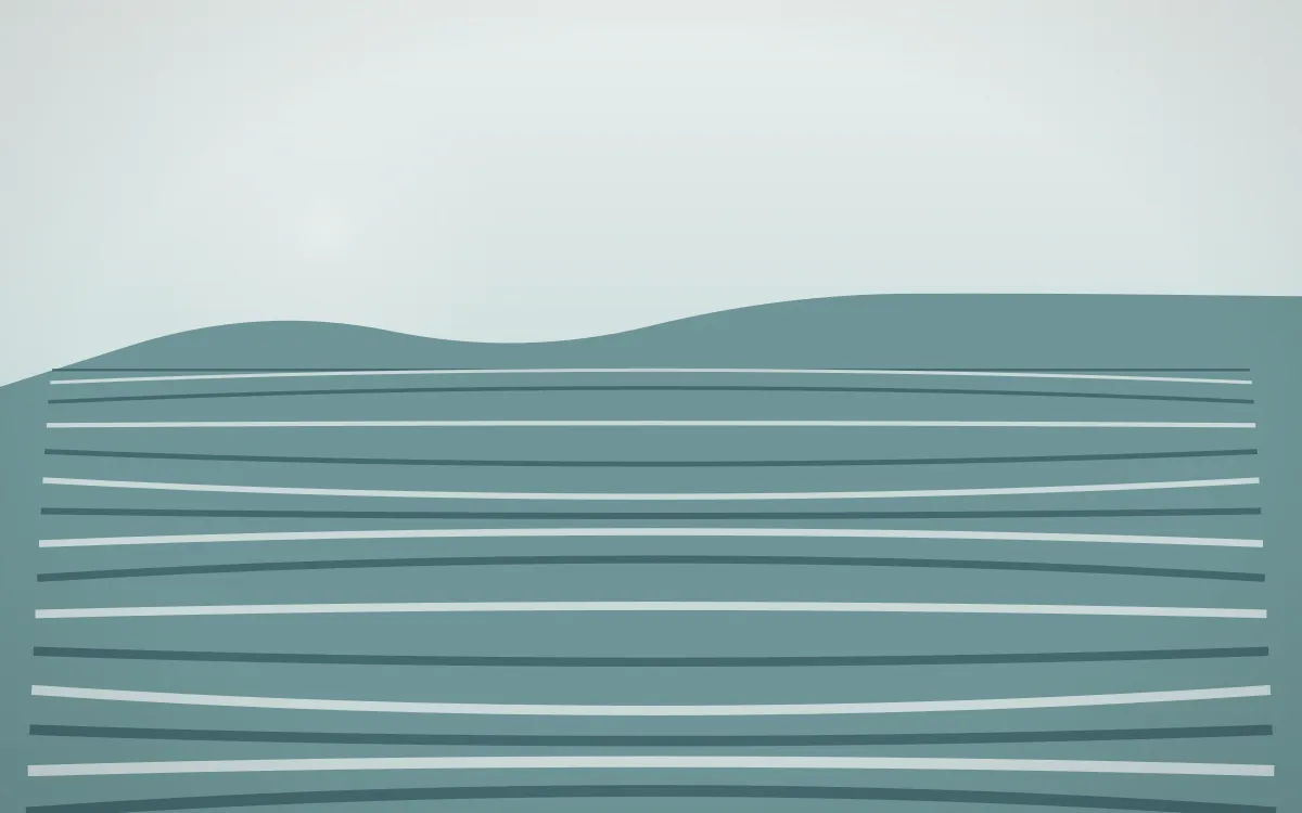 Coastal Mist Rice Terrace — light white and teal rice terrace background