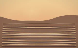 Golden Hour Rice Terrace X — colourful orange and pink rice terrace background, variation X