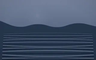 Moonlight Rice Terrace VII — dark blue rice terrace background, variation VII