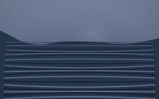 Moonlight Rice Terrace VIII — dark blue rice terrace background, variation VIII