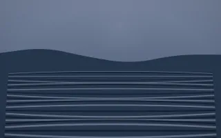 Moonlight Rice Terrace XI — dark blue rice terrace background, variation XI