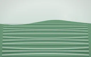 Spring Rain Rice Terrace IX — light white and green rice terrace background, variation IX