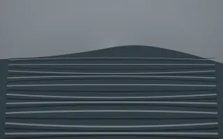 Storm Light Rice Terrace VII — dark grey and blue rice terrace background, variation VII