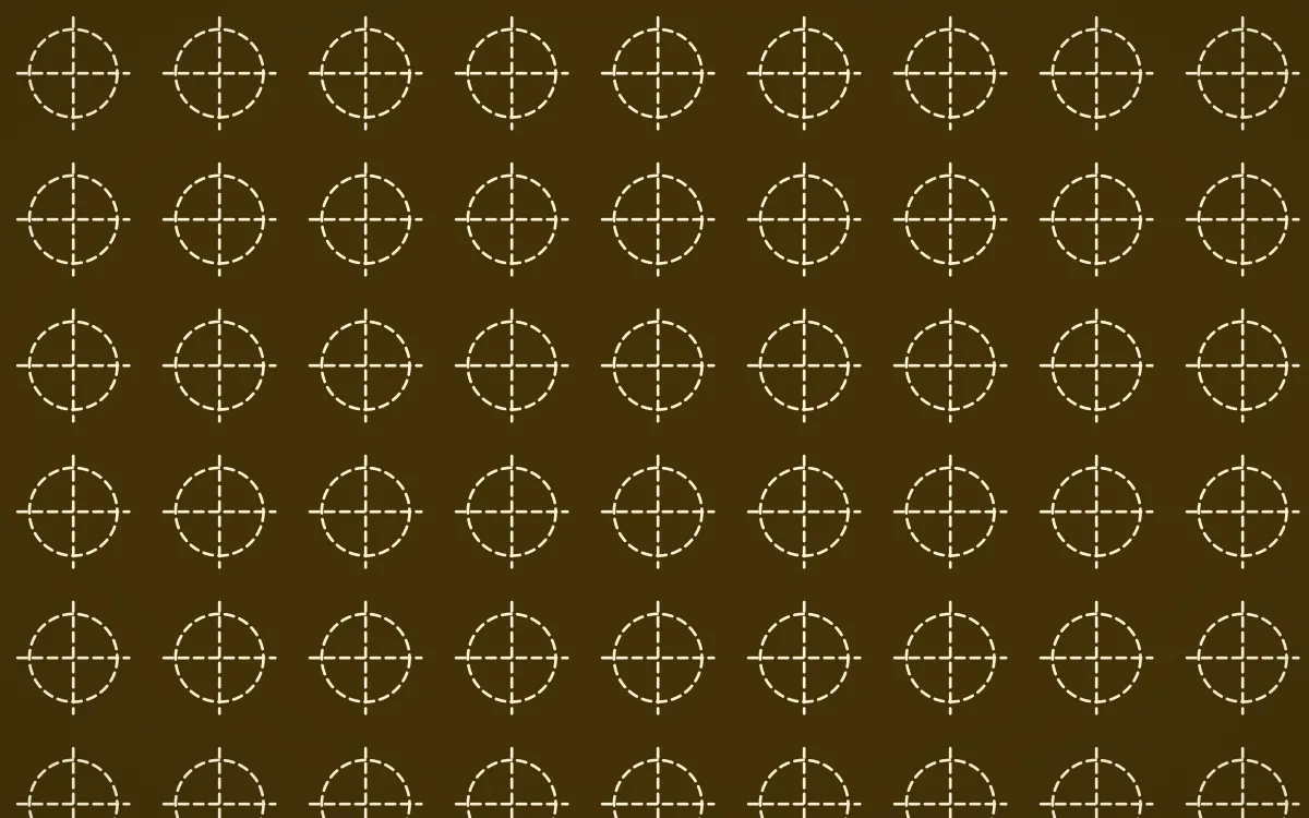 Accra Gold Stitch Crosses — dark brown and beige sashiko background
