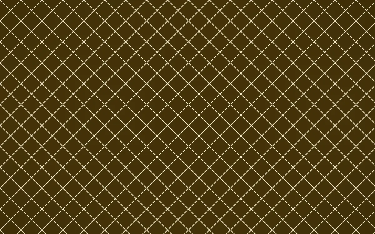 Accra Gold Stitch Diamonds — dark brown and beige sashiko background