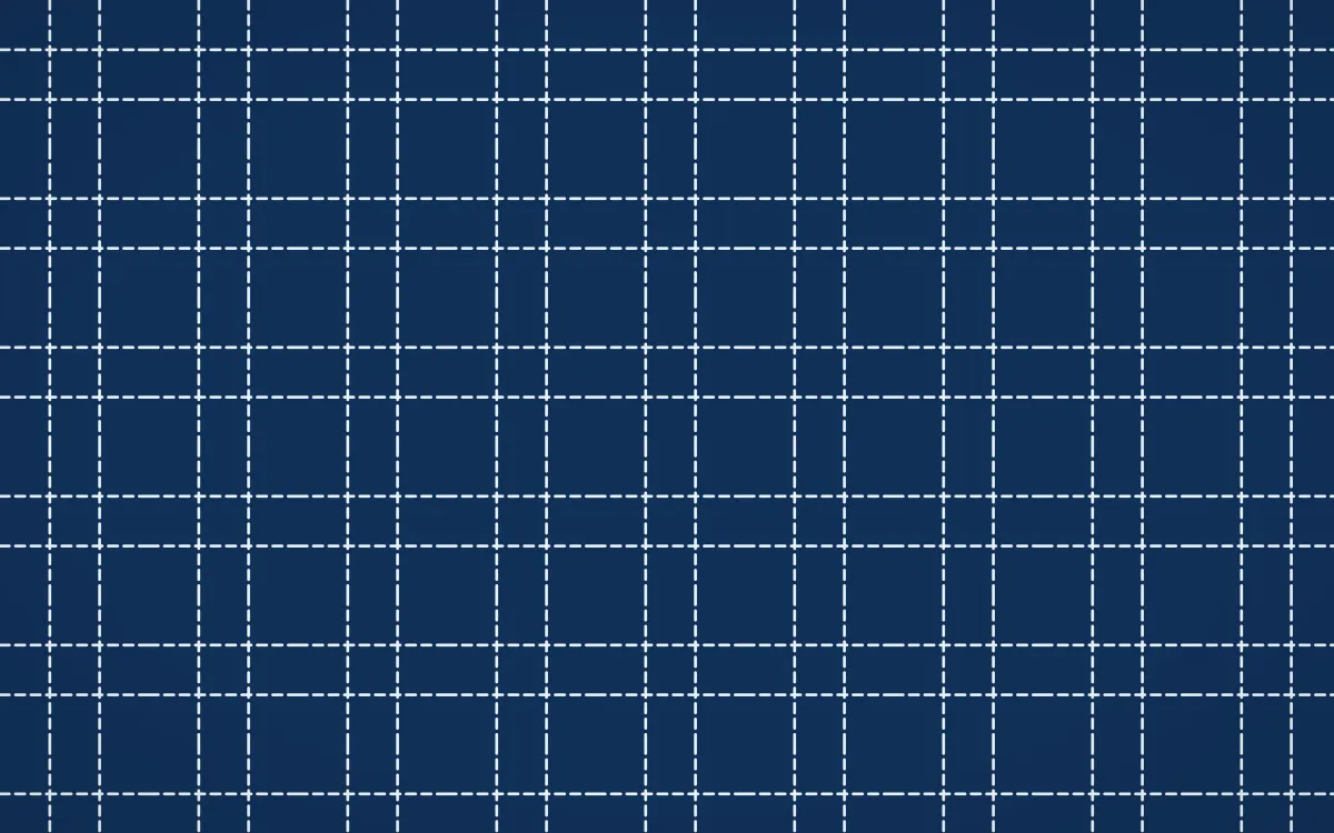 Aegean Noon Stitch Grid — dark blue and white sashiko background