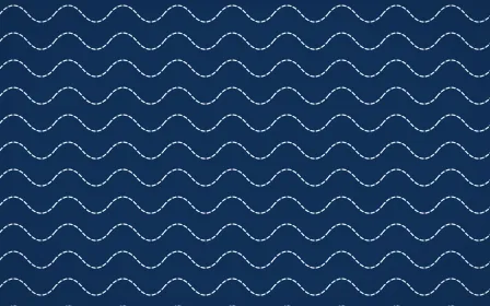Aegean Noon Stitch Waves — dark blue and white sashiko background