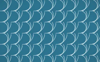 Algarve Sea Stitch Fans — dark blue and white sashiko background