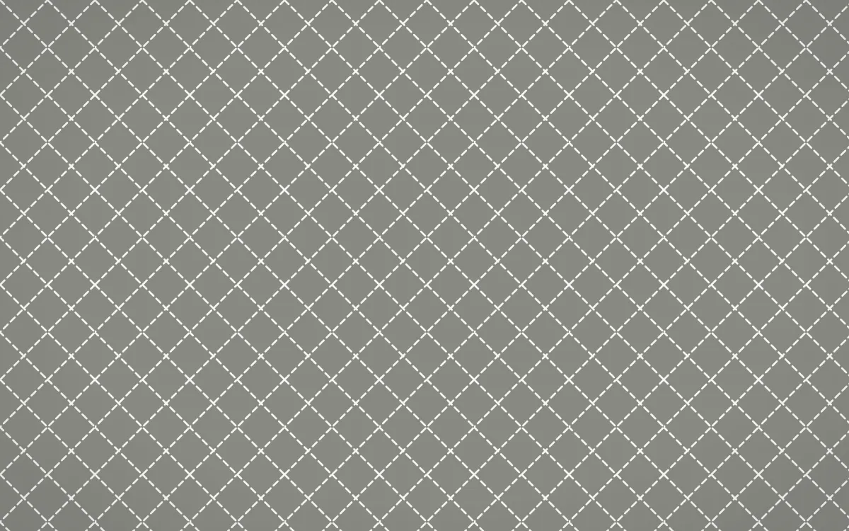 Alpine Chalk Stitch Diamonds — colourful grey and white sashiko background