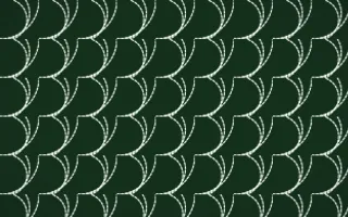 Amazônia Stitch Fans — dark green and white sashiko background