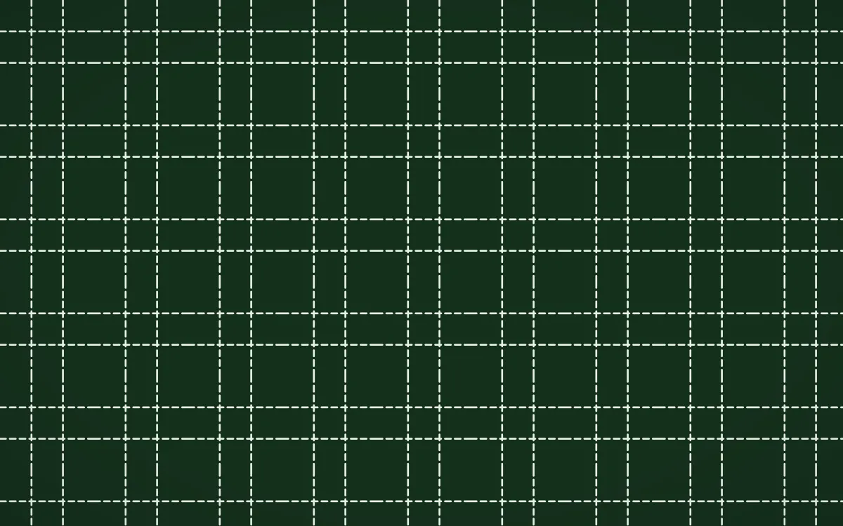Amazônia Stitch Grid — dark green and white sashiko background