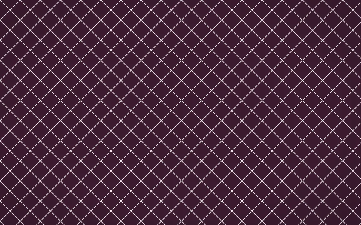 Andes Berry Stitch Diamonds — dark pink and white sashiko background