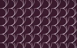 Andes Berry Stitch Fans — dark pink and white sashiko background