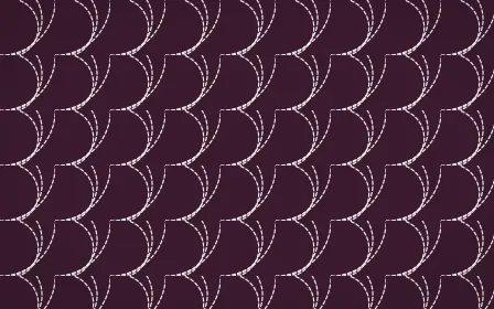 Andes Berry Stitch Fans — dark pink and white sashiko background