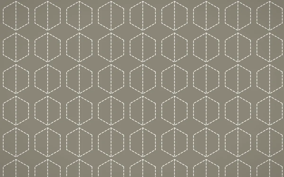 Athens Marble Stitch Hexagons — colourful yellow and white sashiko background