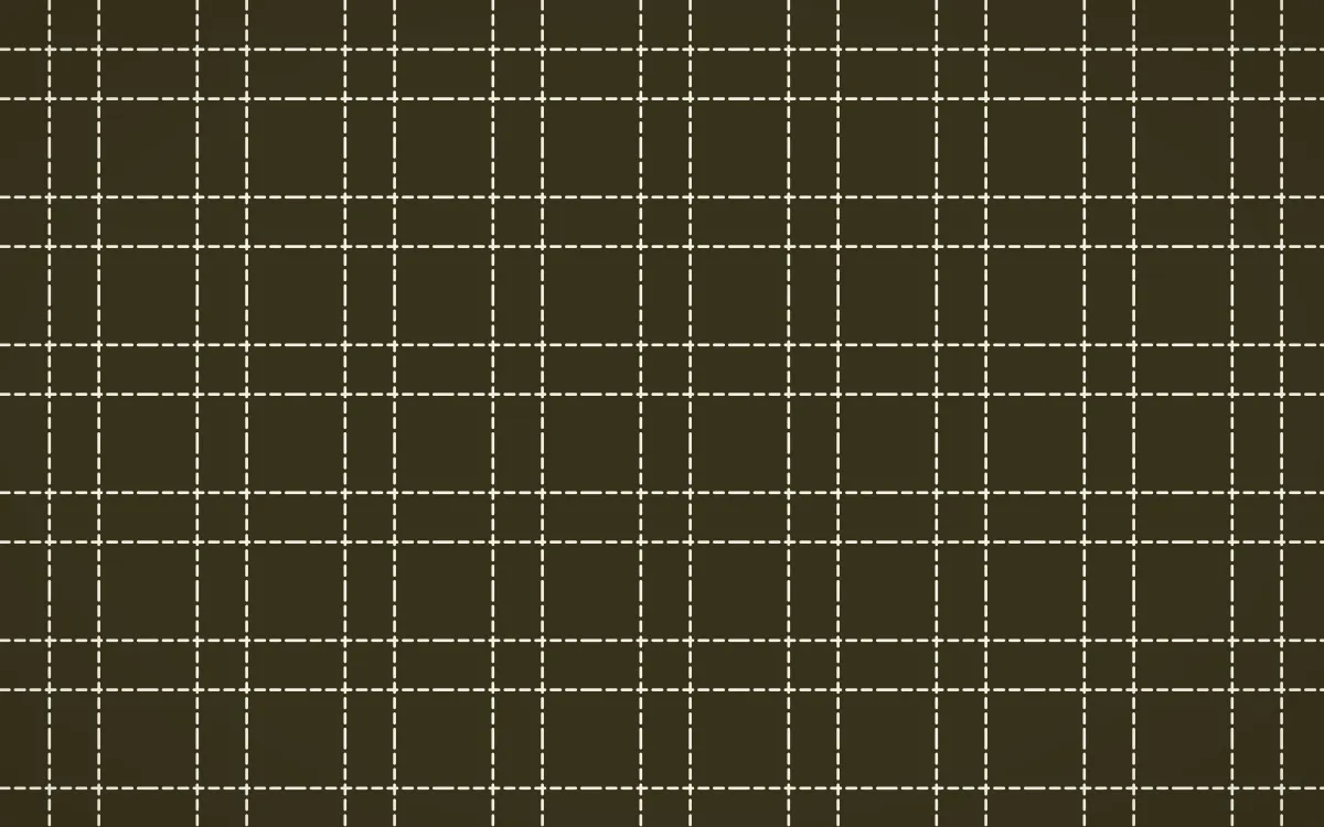 Bali Temple Stitch Grid — dark brown and beige sashiko background