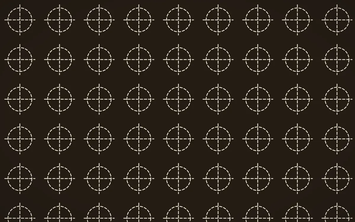 Bamako Earth Stitch Crosses — dark brown and beige sashiko background