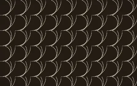 Bamako Earth Stitch Fans — dark brown and beige sashiko background