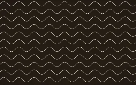 Bamako Earth Stitch Waves — dark brown and beige sashiko background