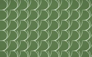 Bamboo Mist Stitch Fans — dark green and white sashiko background