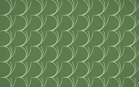 Bamboo Mist Stitch Fans — dark green and white sashiko background