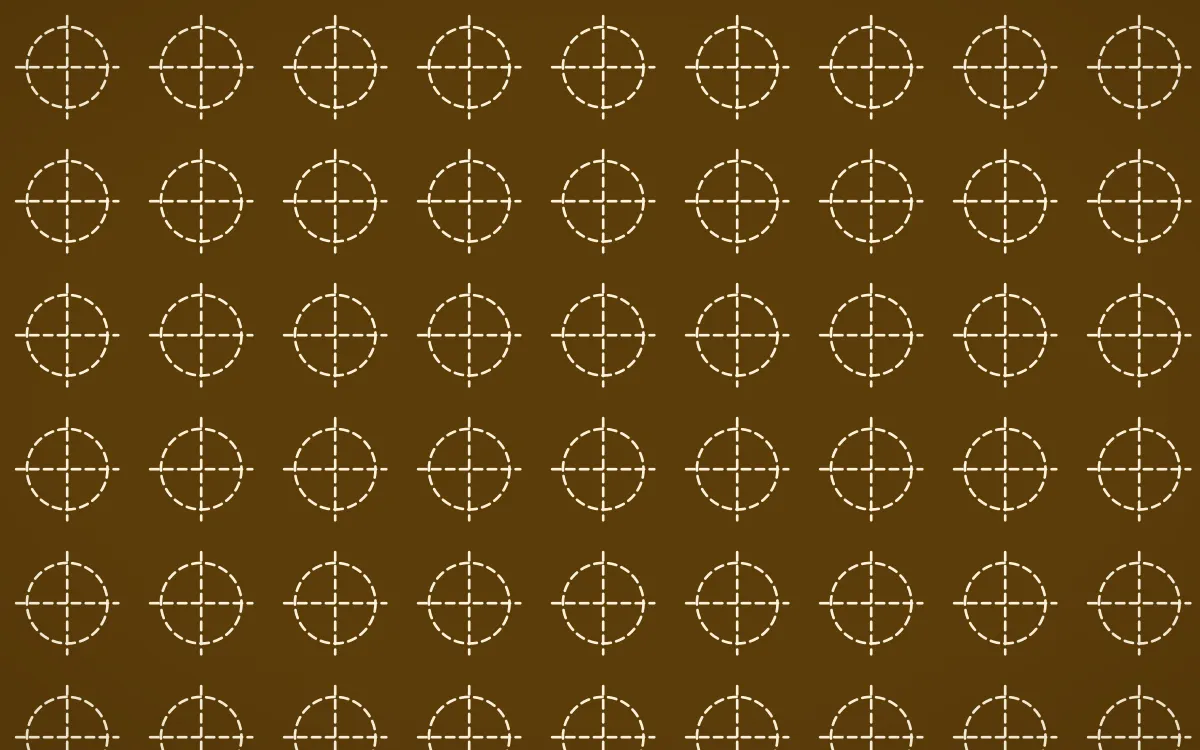 Bangkok Gold Stitch Crosses — dark brown and beige sashiko background