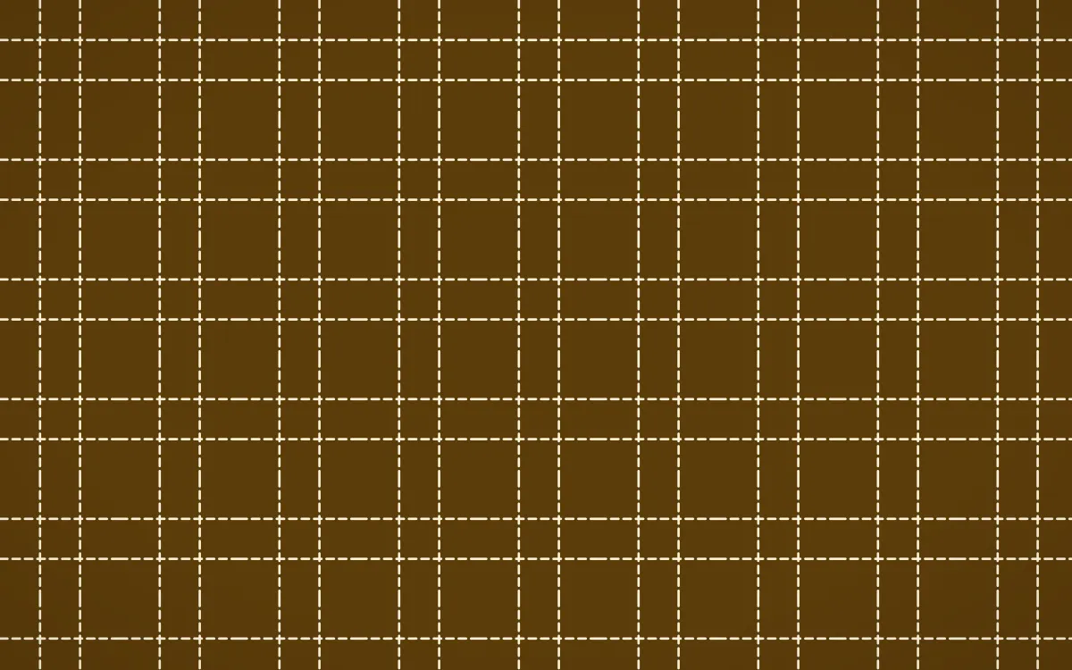 Bangkok Gold Stitch Grid — dark brown and beige sashiko background