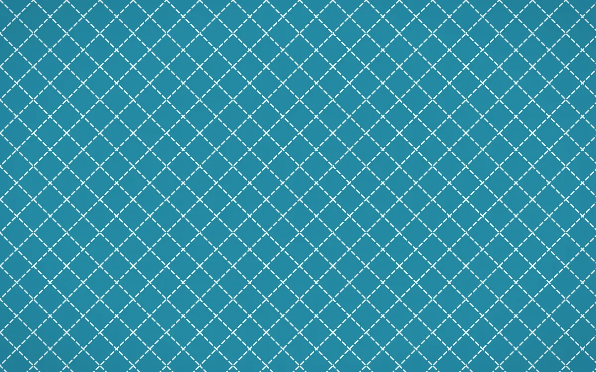 Bondi Surf Stitch Diamonds — colourful teal and white sashiko background