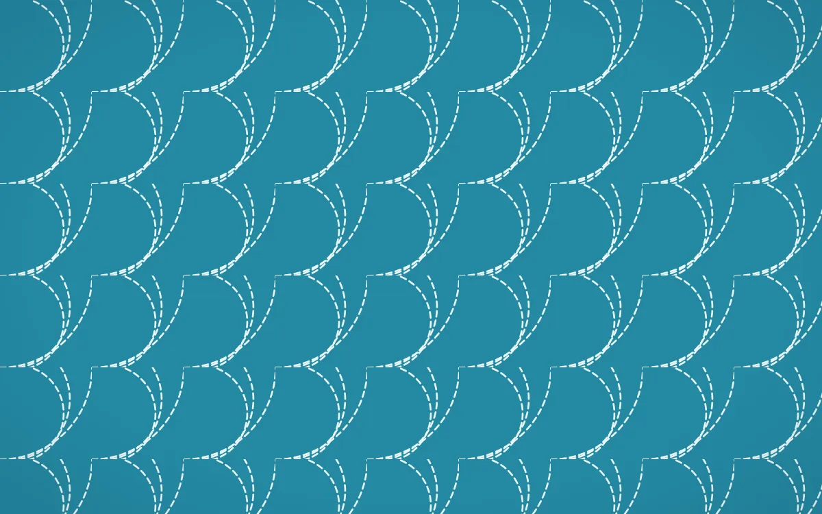 Bondi Surf Stitch Fans — colourful teal and white sashiko background