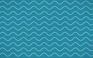 Bondi Surf Stitch Waves — colourful teal and white sashiko background