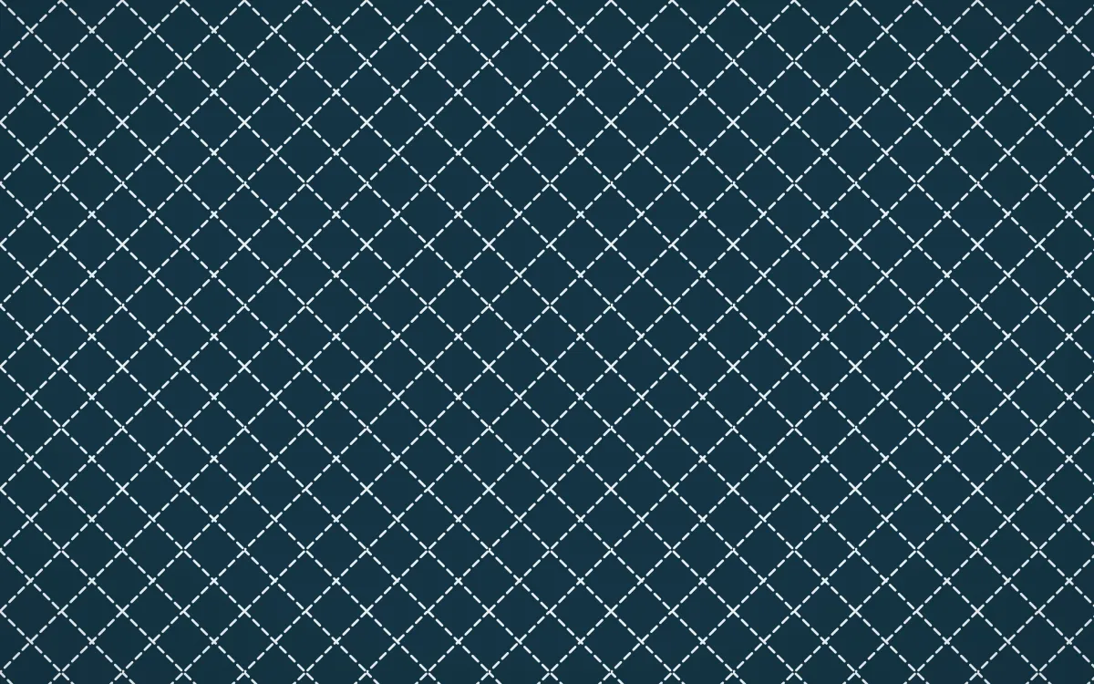 Bosphorus Stitch Diamonds — dark blue and white sashiko background