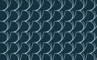 Bosphorus Stitch Fans — dark blue and white sashiko background