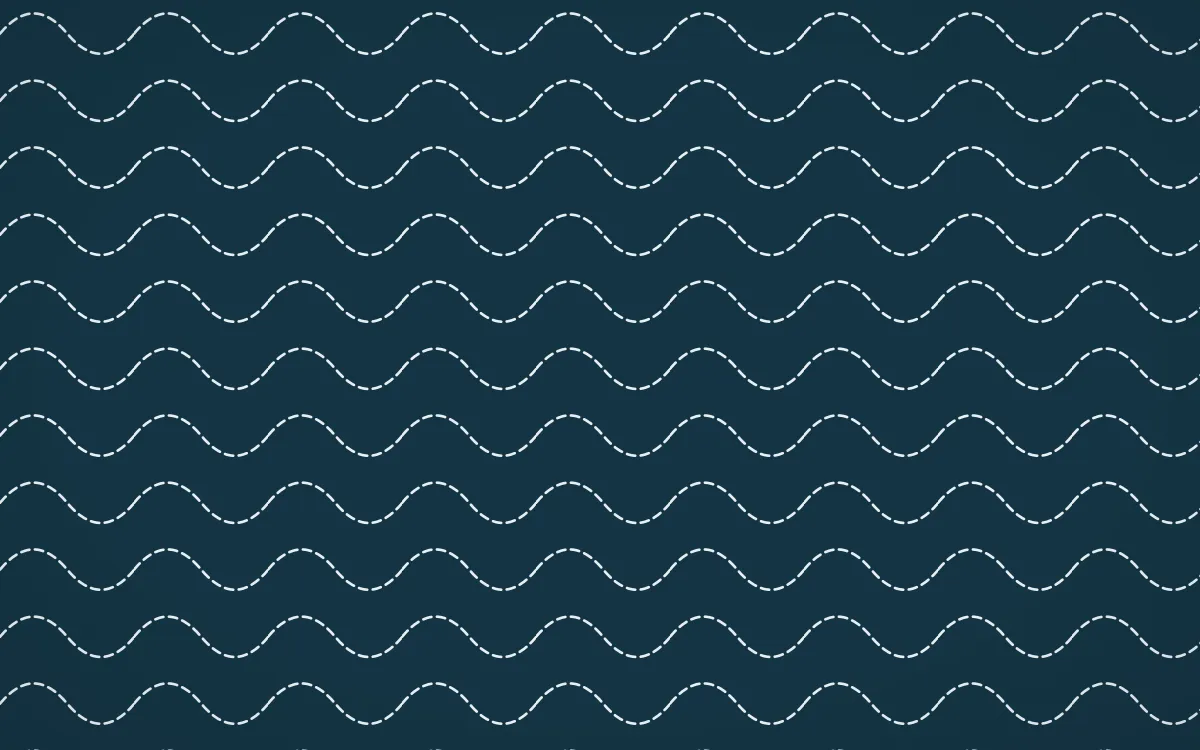 Bosphorus Stitch Waves — dark blue and white sashiko background