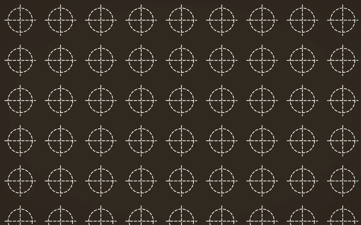 Brooklyn Loft Stitch Crosses — dark brown and white sashiko background