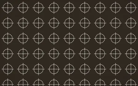 Brooklyn Loft Stitch Crosses — dark brown and white sashiko background