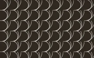 Brooklyn Loft Stitch Fans — dark brown and white sashiko background