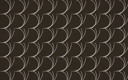 Brooklyn Loft Stitch Fans — dark brown and white sashiko background