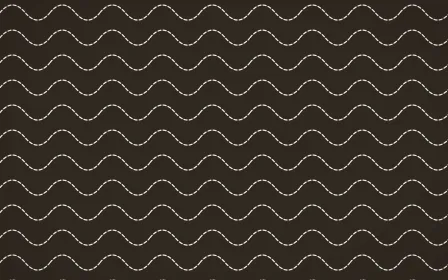 Brooklyn Loft Stitch Waves — dark brown and white sashiko background