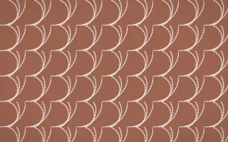 Budapest Rose Stitch Fans — colourful orange and white sashiko background