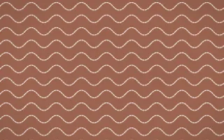 Budapest Rose Stitch Waves — colourful orange and white sashiko background