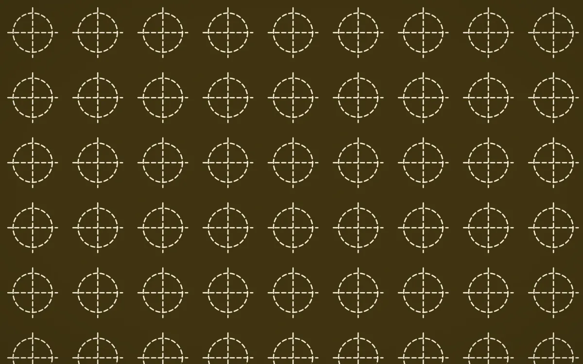 Cairo Gold Stitch Crosses — dark brown and beige sashiko background