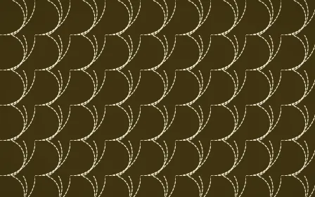 Cairo Gold Stitch Fans — dark brown and beige sashiko background