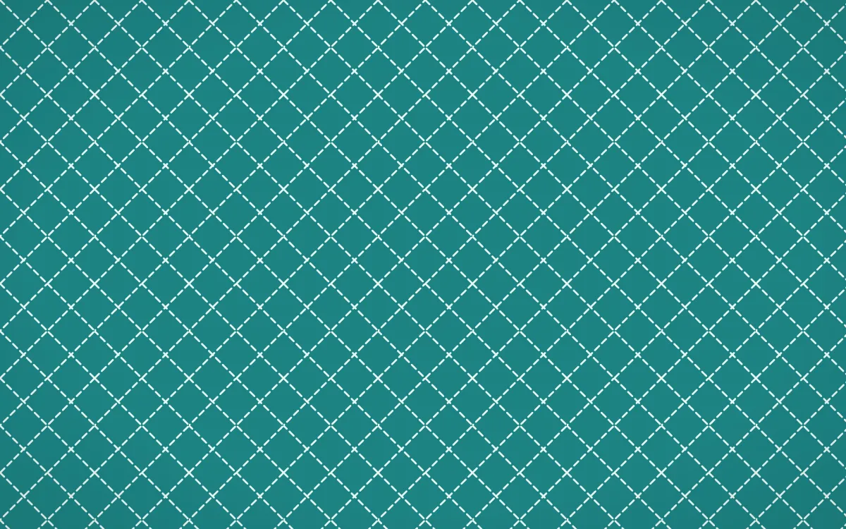 Cancún Surf Stitch Diamonds — dark teal sashiko background