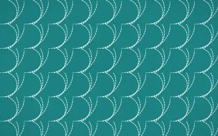 Cancún Surf Stitch Fans — dark teal sashiko background