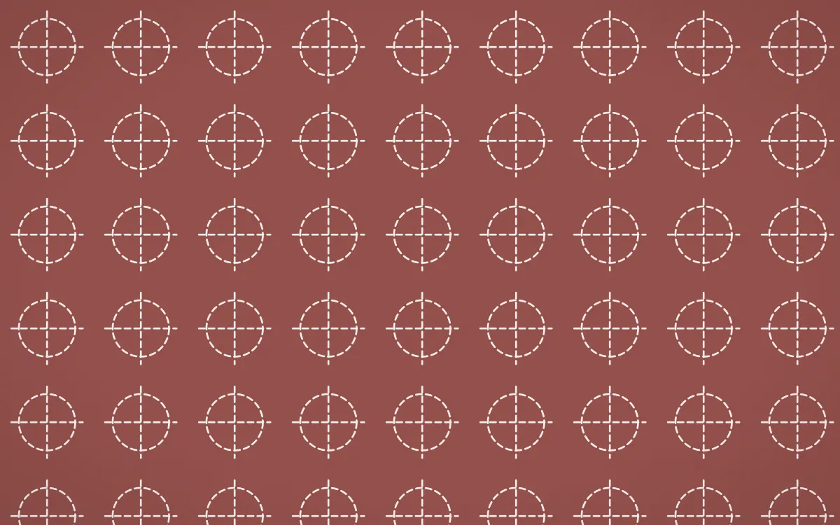 Cape Protea Stitch Crosses — colourful red and white sashiko background