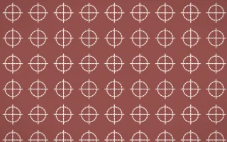 Cape Protea Stitch Crosses — colourful red and white sashiko background