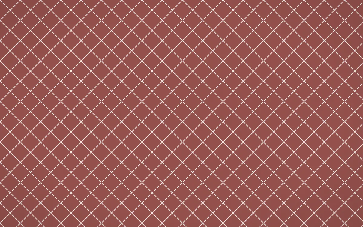 Cape Protea Stitch Diamonds — colourful red and white sashiko background