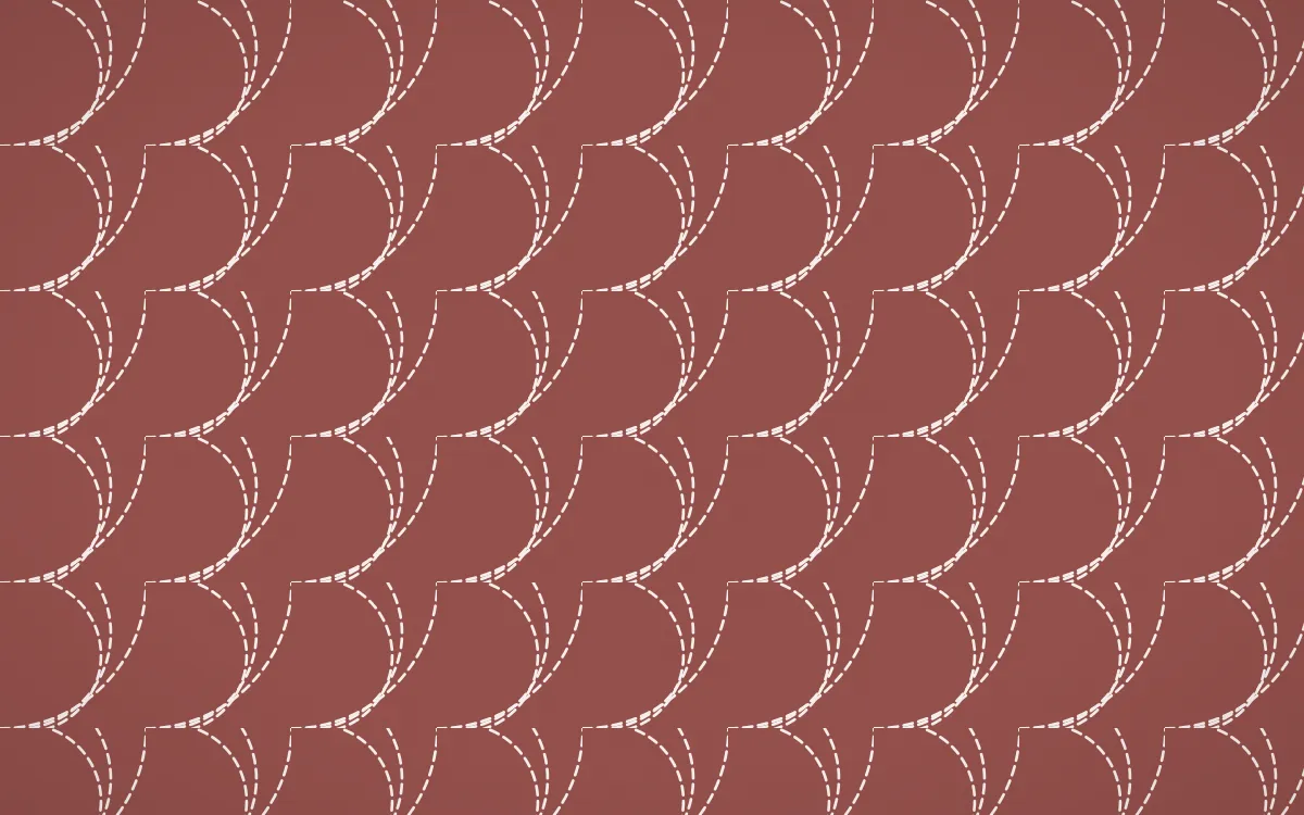 Cape Protea Stitch Fans — colourful red and white sashiko background