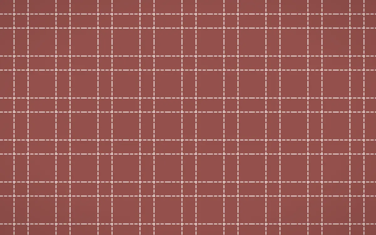 Cape Protea Stitch Grid — colourful red and white sashiko background
