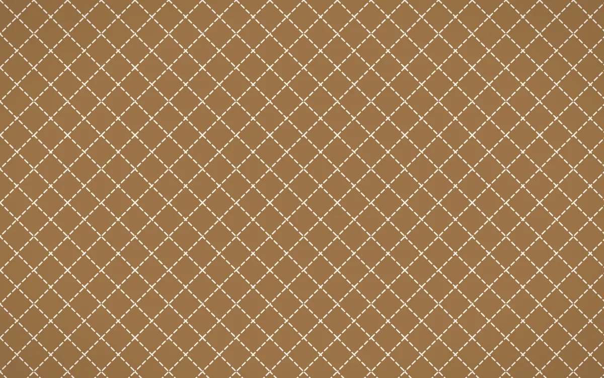 Cappadocia Stitch Diamonds — colourful orange and beige sashiko background